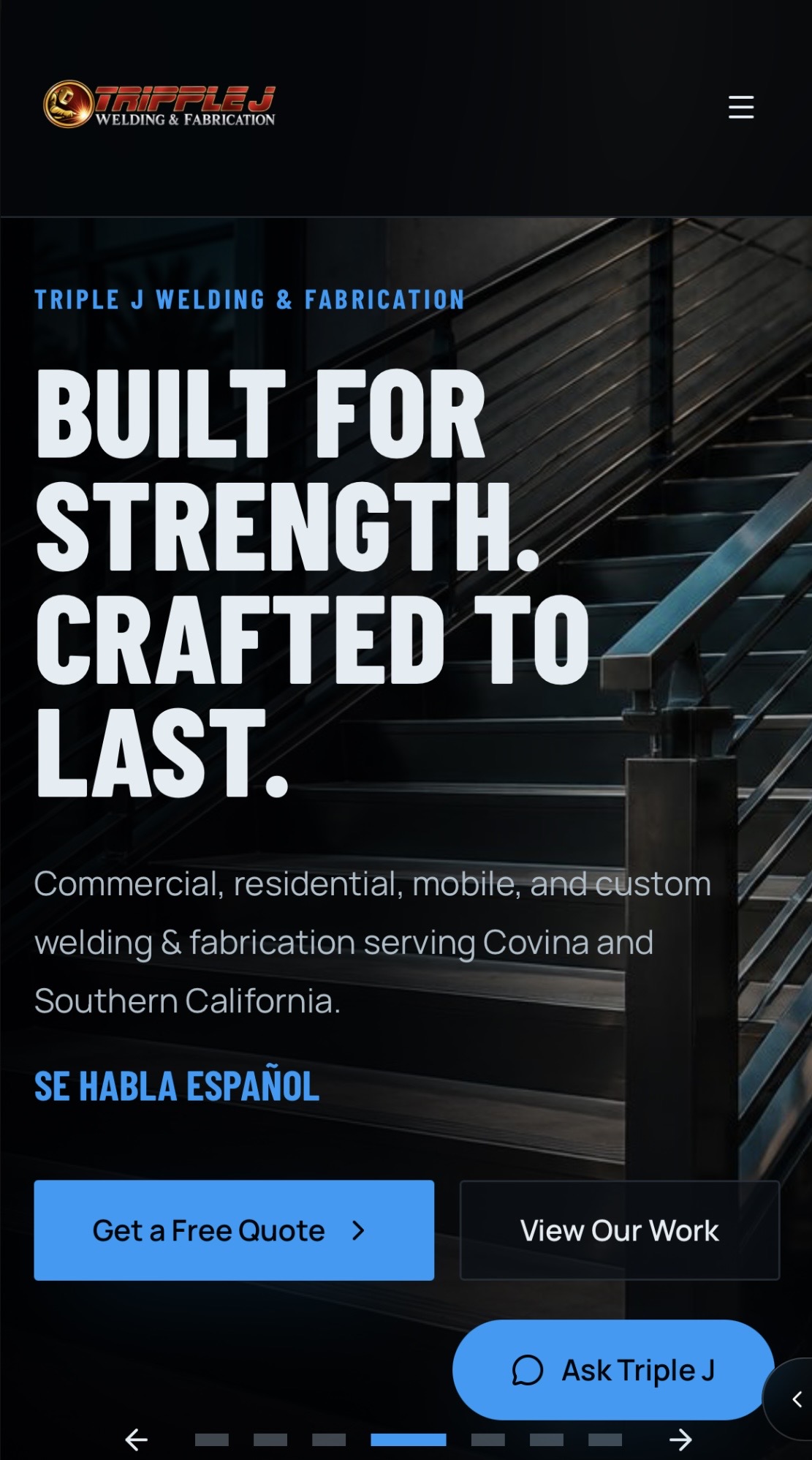 Triple J website concept — mobile homepage